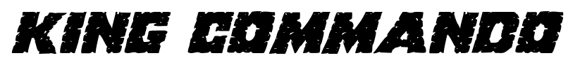 King Commando font