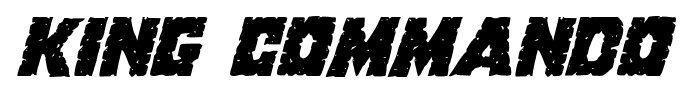 King Commando font