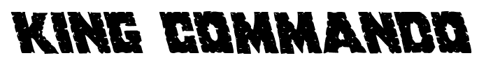 King Commando font