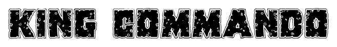 King Commando font