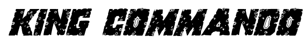 King Commando font