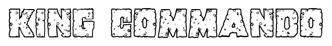 King Commando font