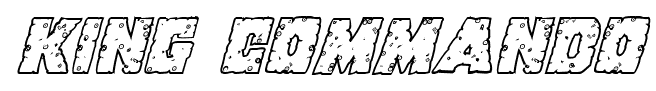 King Commando font