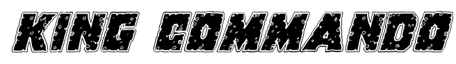 King Commando font