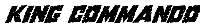 King Commando font