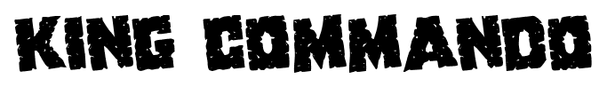 King Commando font