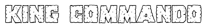 King Commando font