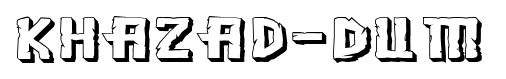 Khazad-Dum font