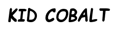 Kid Cobalt font