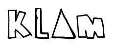 Klam font