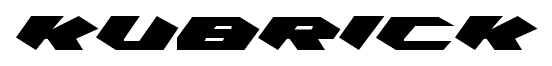 Kubrick font