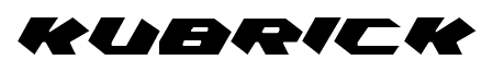 Kubrick font
