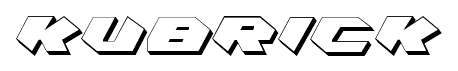 Kubrick font