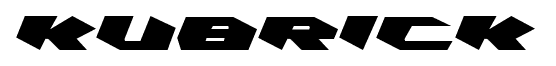 Kubrick font