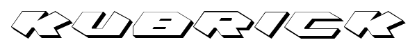 Kubrick font