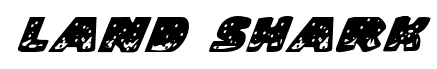 Land Shark font