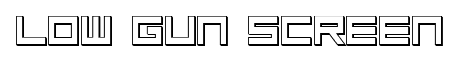 Low Gun Screen font