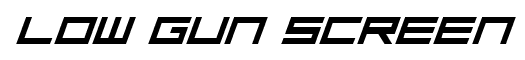 Low Gun Screen font