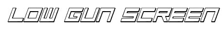 Low Gun Screen font