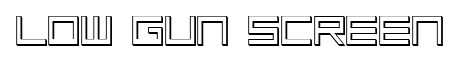 Low Gun Screen font