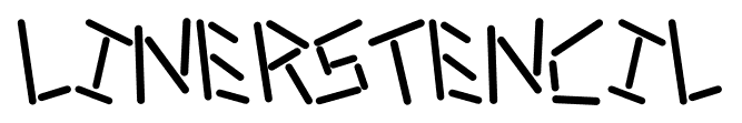 Linerstencil font