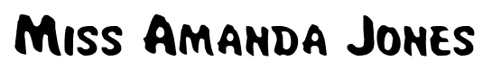 Miss Amanda Jones font