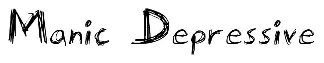 Manic Depressive font