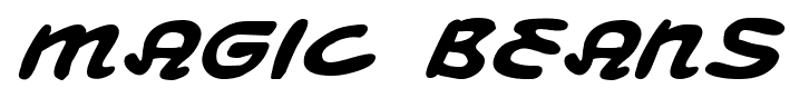 Magic Beans font