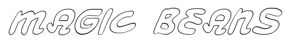 Magic Beans font