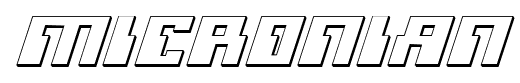 Micronian font
