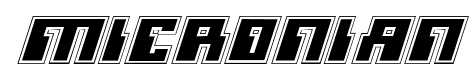 Micronian font