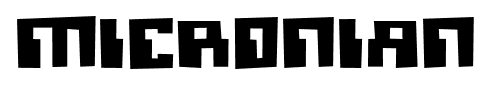 Micronian font