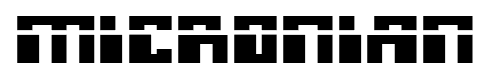 Micronian font