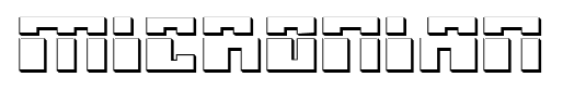 Micronian font