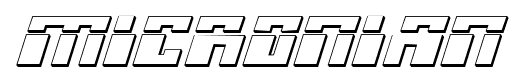 Micronian font
