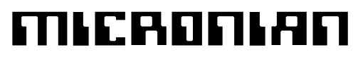 Micronian font