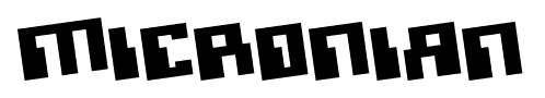 Micronian font