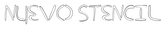 Nuevo Stencil font