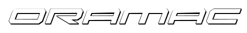 Oramac font