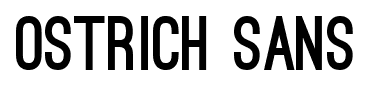 Ostrich Sans font