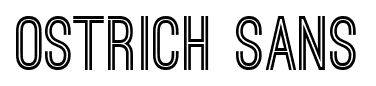 Ostrich Sans font