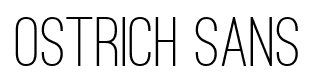 Ostrich Sans font