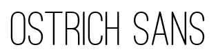 Ostrich Sans font
