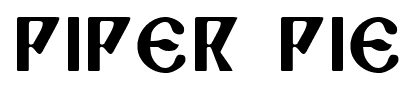 Piper Pie font