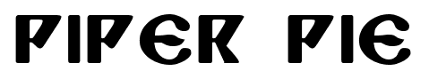 Piper Pie font