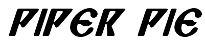 Piper Pie font