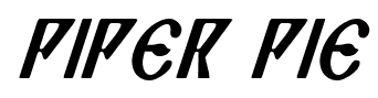 Piper Pie font