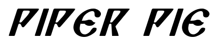 Piper Pie font
