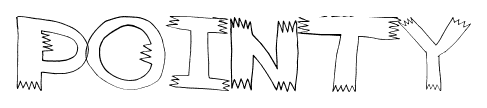 Pointy font
