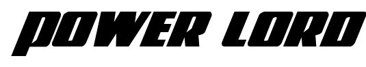 Power Lord font